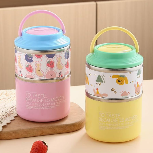 Cartoonistic Big Double Layer Lunch Box