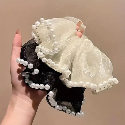 Pearl korean xl scrunchie