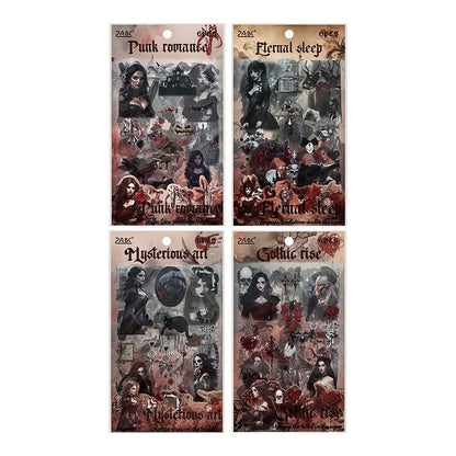 Vintage Gothic Sticker - 6 Sheets