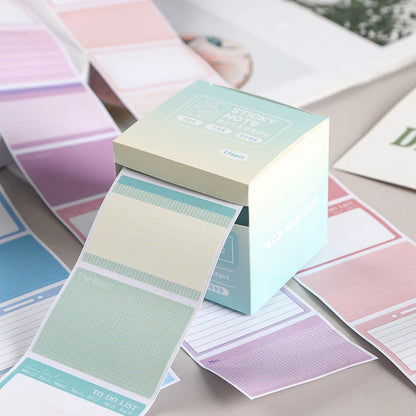 Gradient Sticky Roll Box - 256 Pcs