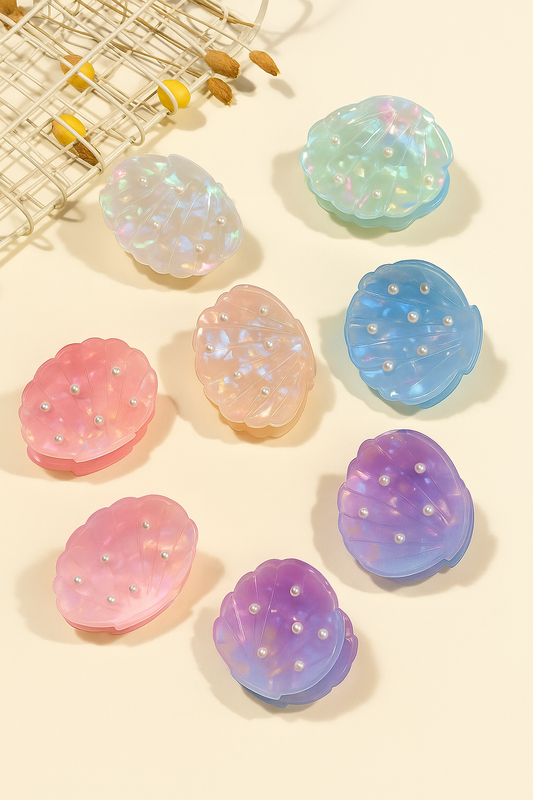 Pearl Shell Holo Hair Claw Clip