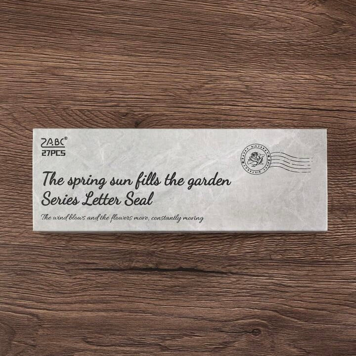 Floral Alphabet Wooden Stamp Set ( A to Z )