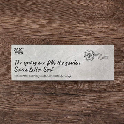 Floral Alphabet Wooden Stamp Set ( A to Z )