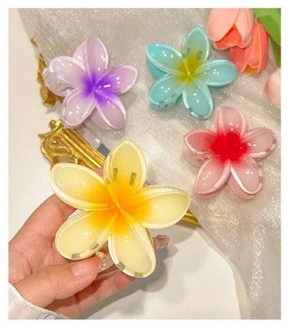 Pintresty flower hawaii claw clip