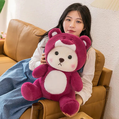 Pink bear Hoodie plushy soft toy