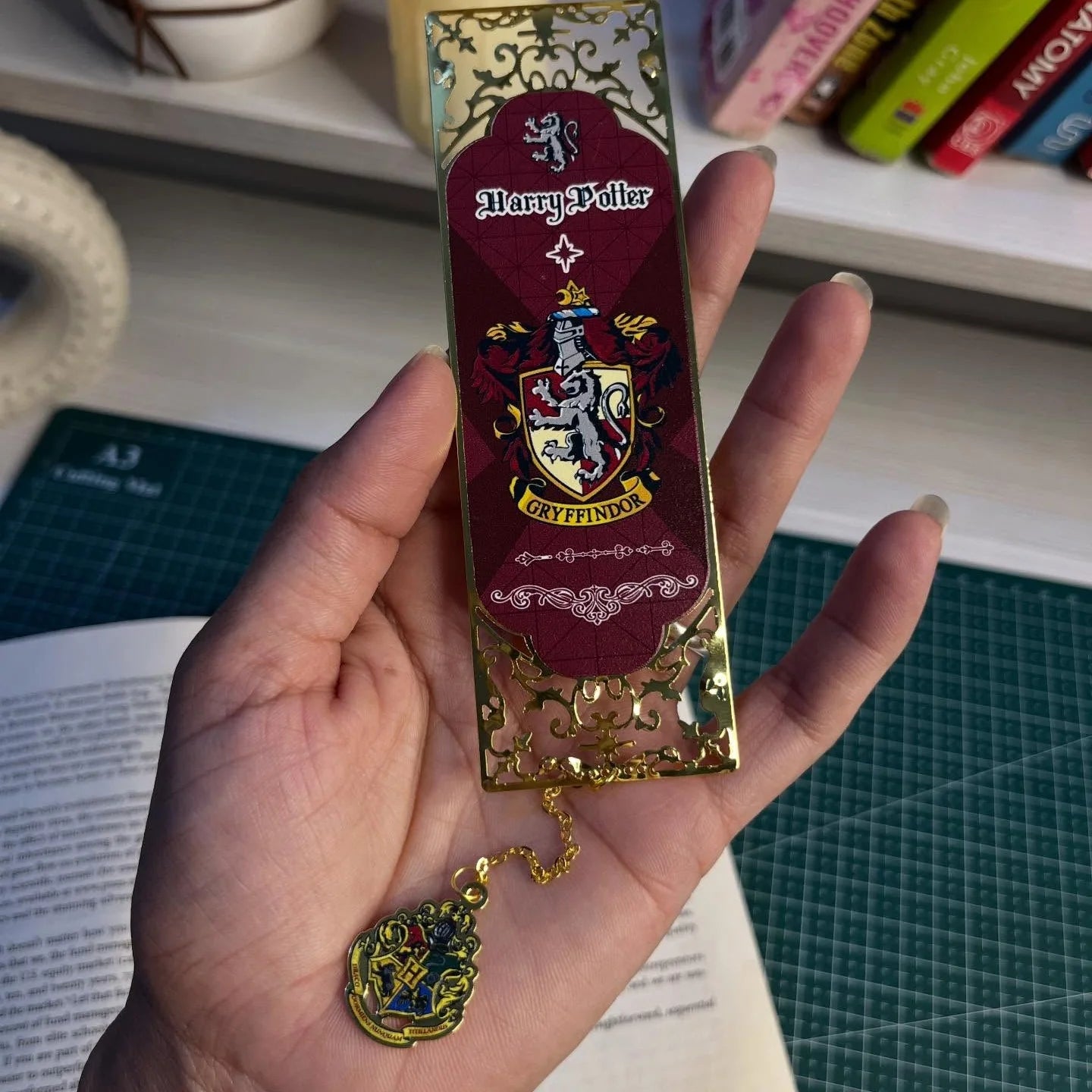 Harry Potter Bookmark with metal charm