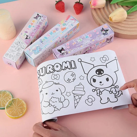 Sanrio Coloring Roll Sheet