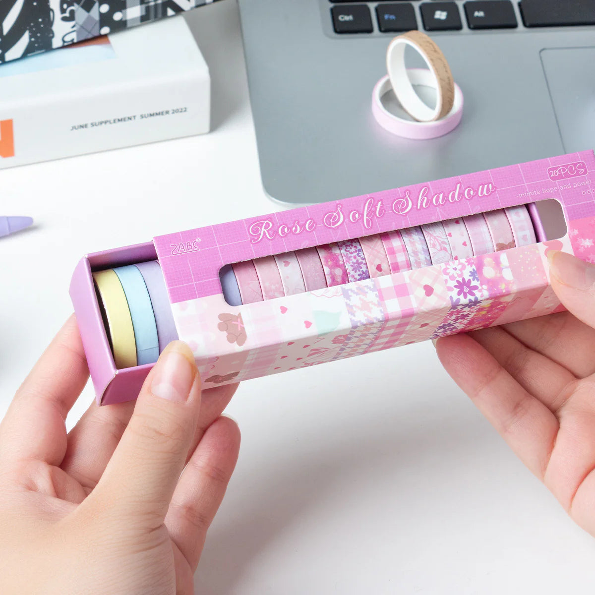 Washi Tape Roll Set – 20 Pcs