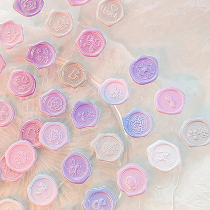 Pastel Wax Seal Sticker