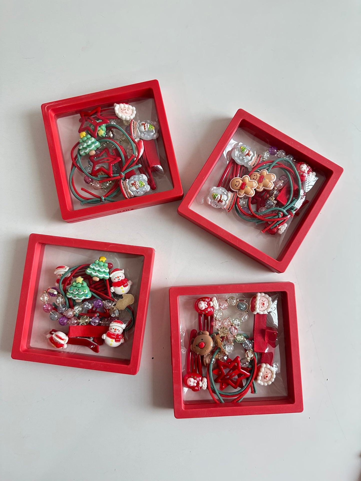 Christmas Hair Accessories Gift Box -12 Pcs