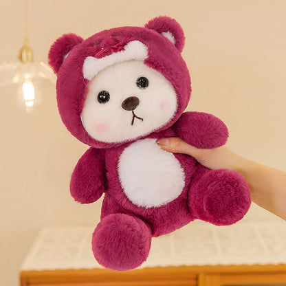 Pink bear Hoodie plushy soft toy