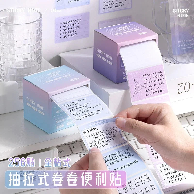 Gradient Sticky Roll Box - 256 Pcs