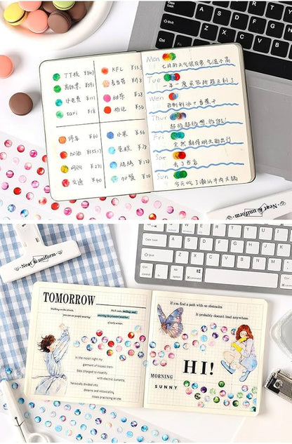 Cute Bubbles Sticker Roll Set ( 4 Pcs )