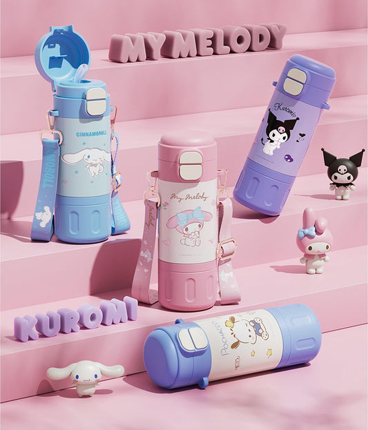 Sanrio 2 in 1 Kawaii Stainless Steel Sipper Bottle ( 500 ML)