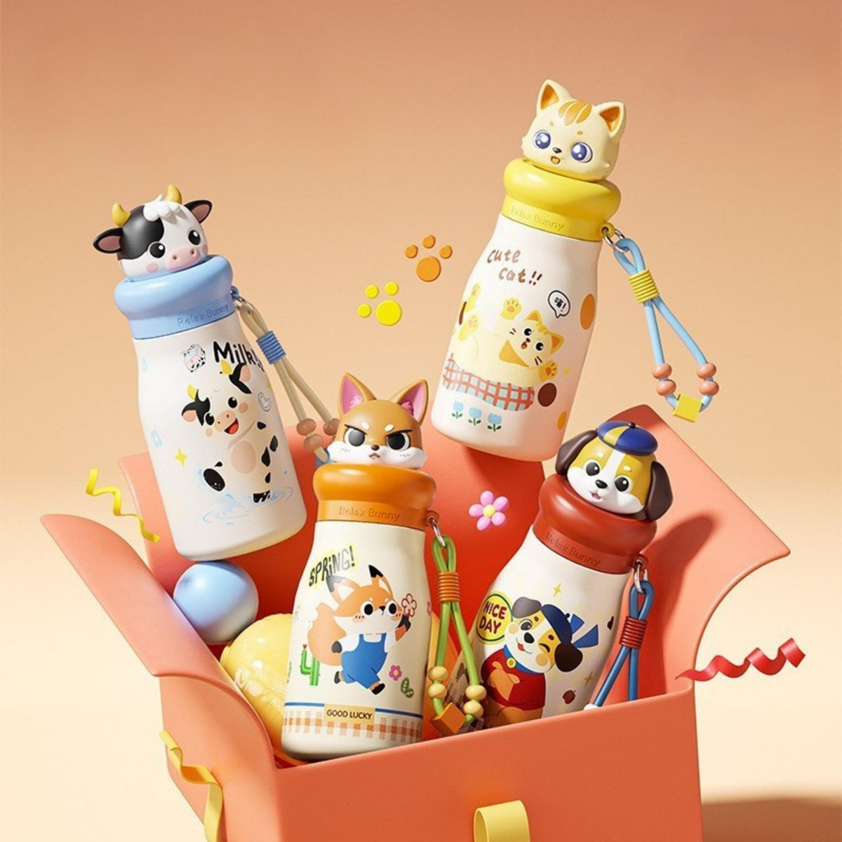 Chichu tom viral animal sipper bottle - 500 ml