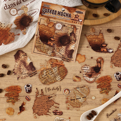 Coffee Vintage Journaling Sticker -20 Pcs