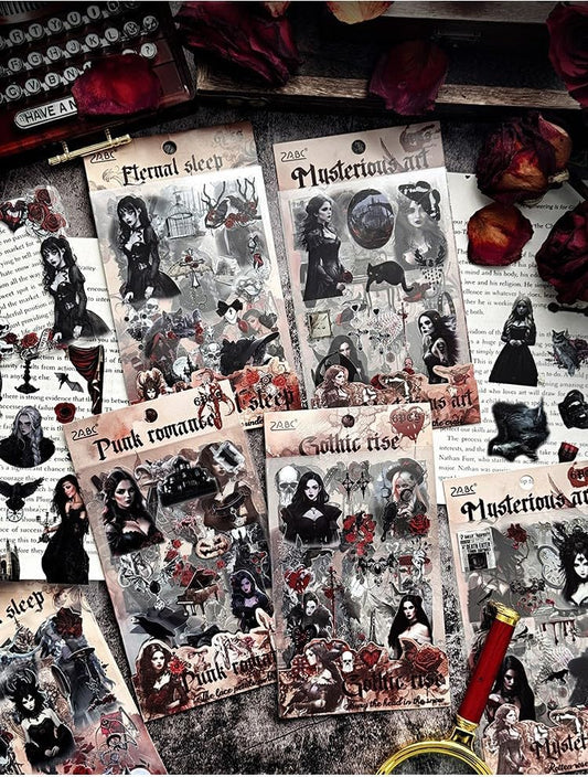 Vintage Gothic Sticker - 6 Sheets