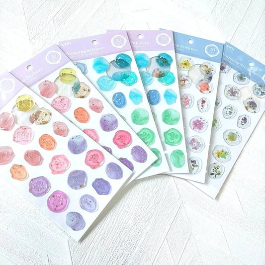 Transparent Wax Seal Sticker