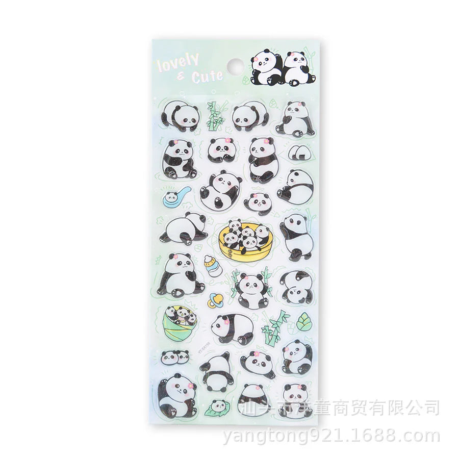 Kawaii Animals Crystal Decorative Sticker