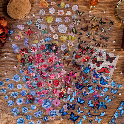 Vintage Butterfly Sticker - 10 Sheets