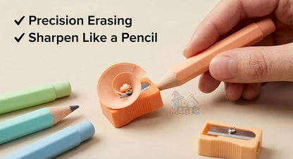 Magical Pencil Eraser with Sharpener