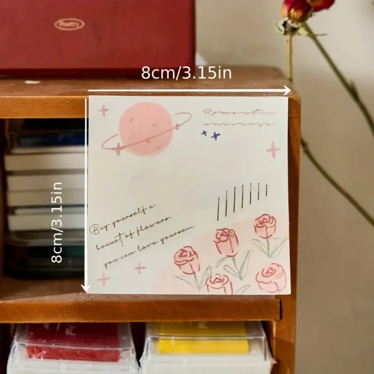 Morning & Rose Vintage Sticky Notes / notepad