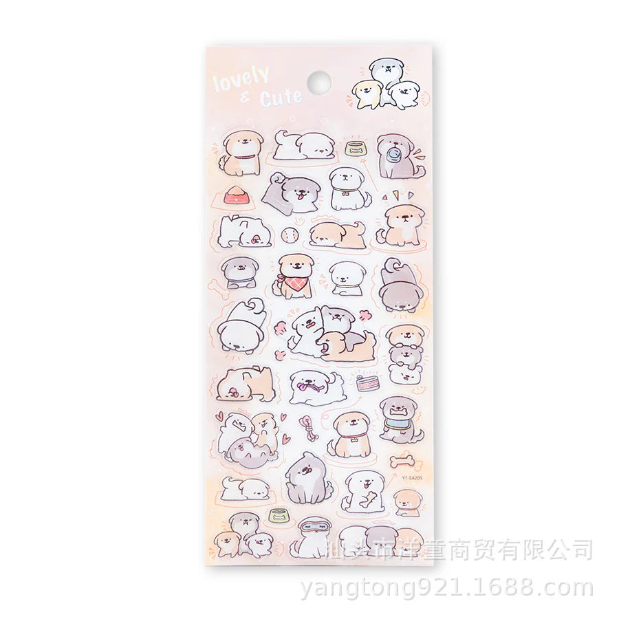 Kawaii Animals Crystal Decorative Sticker