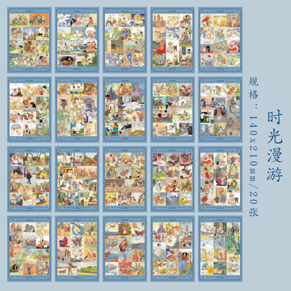 Ancient Retro Sticker Book