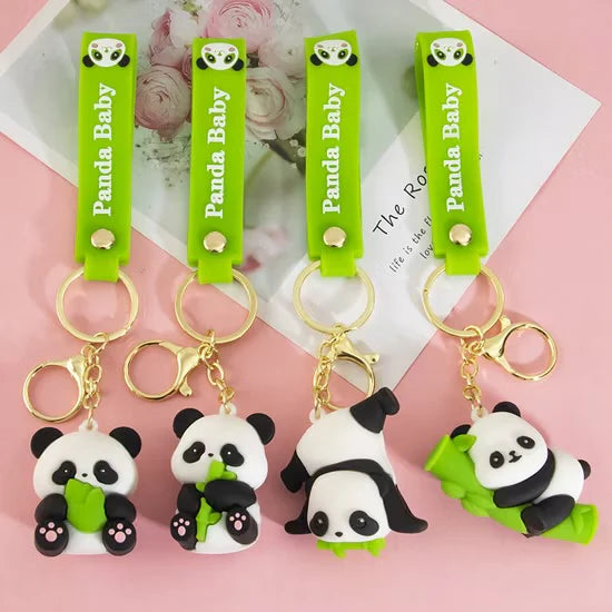 Cute Bamboo Panda Keychain