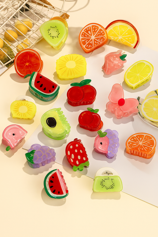 Citrus Fruit Hair Claw Clip