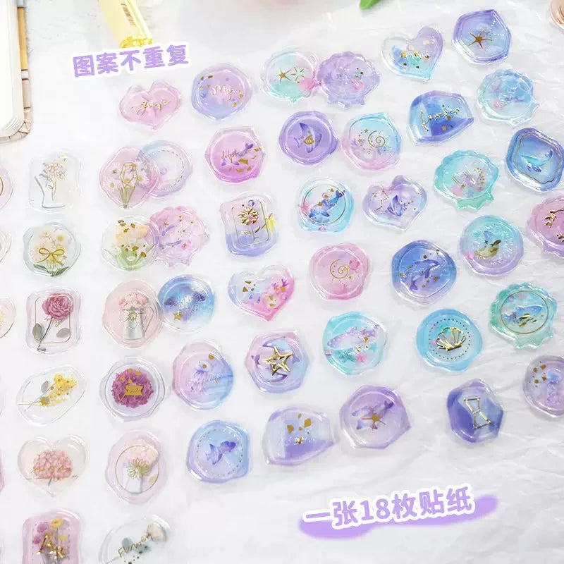 Luxury Transparent Wax Seal Sticker