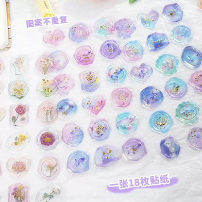 Luxury Transparent Wax Seal Sticker