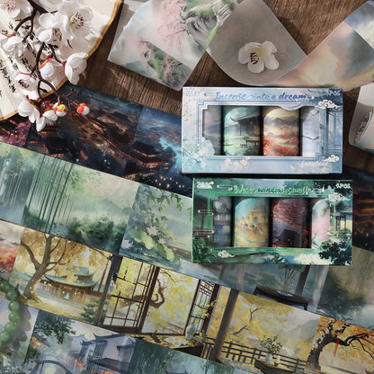 Scenary Washi Tape Set - 4 Pcs