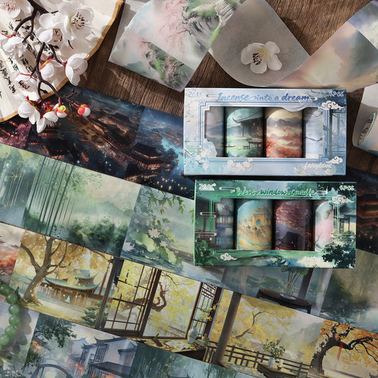 Scenary Washi Tape Set - 4 Pcs