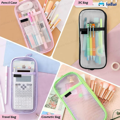 Mesh pencil / stationery pouch