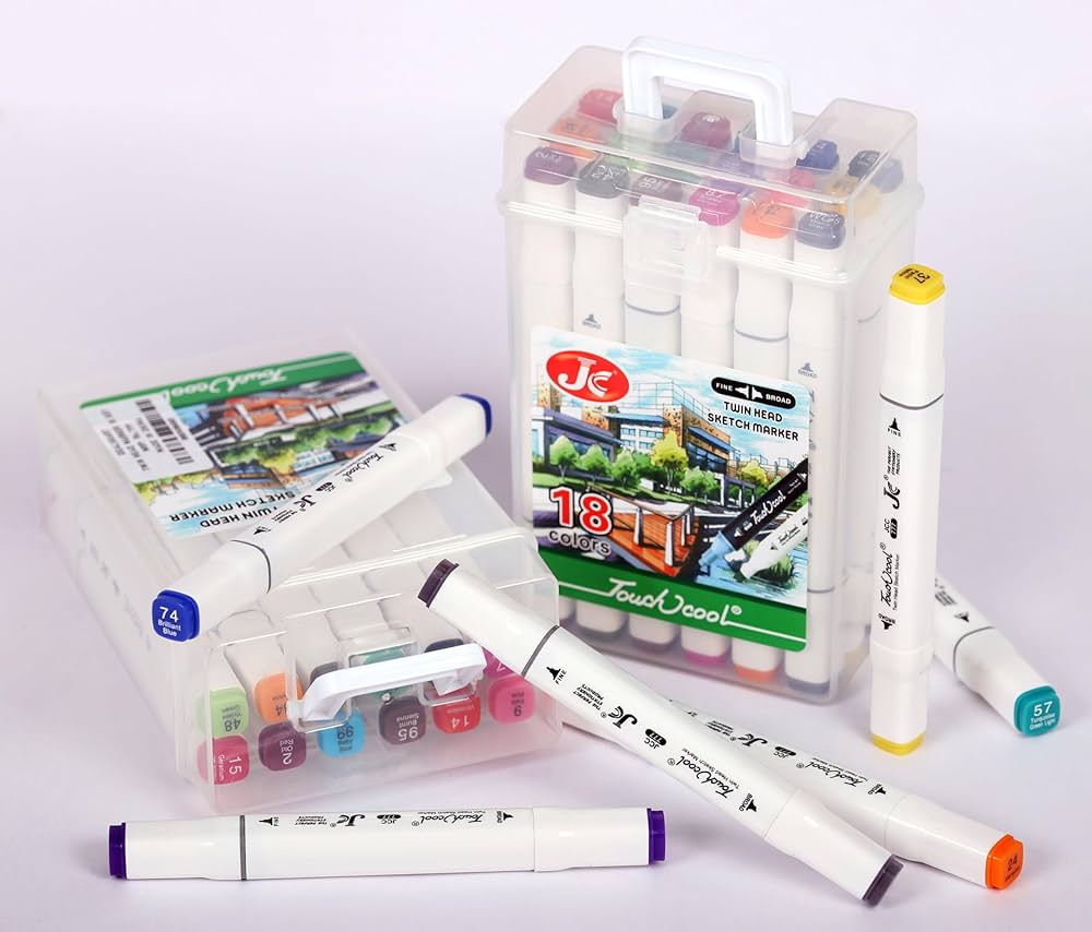 Dual tip colourful marker pen