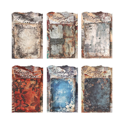 Vintage Theme Material Paper - 10 Pcs