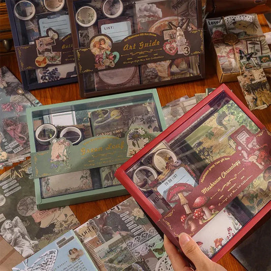 Vintage Journaling Kit with all supplies