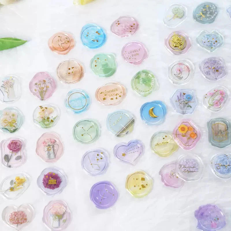 Luxury Transparent Wax Seal Sticker