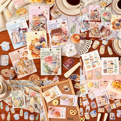 Food and Things Journaling Sticker-20 Pcs