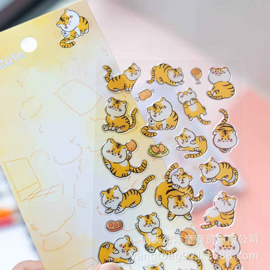 Kawaii Animals Crystal Decorative Sticker
