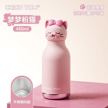 Animal Sipper Bottle Stainless Steel