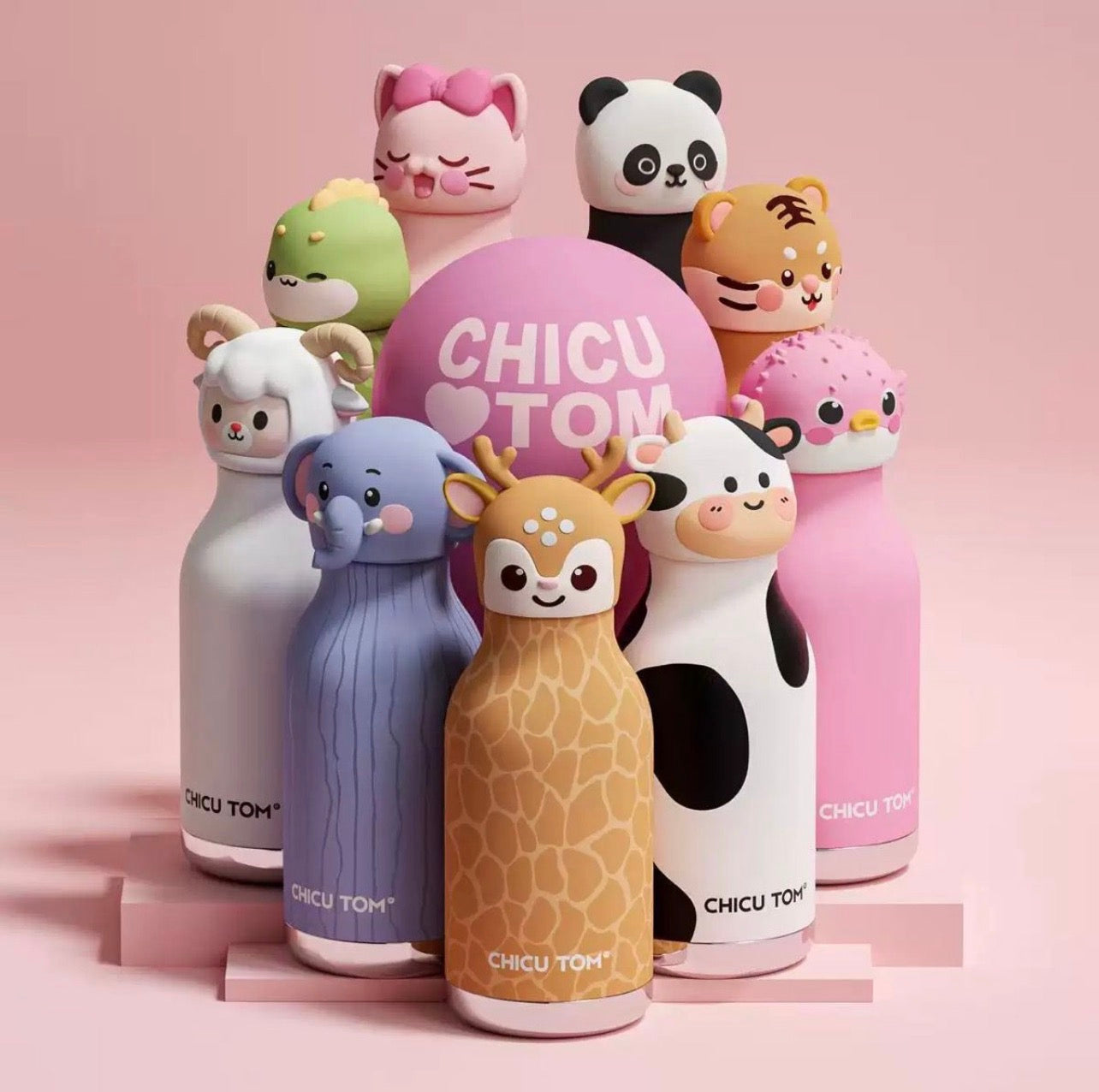 Animal Sipper Bottle Stainless Steel