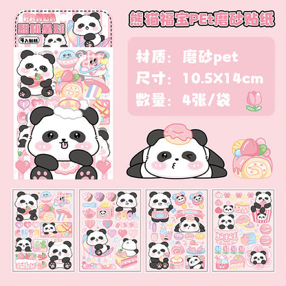 Puffy Panda 4 in 1 Sticker Sheet
