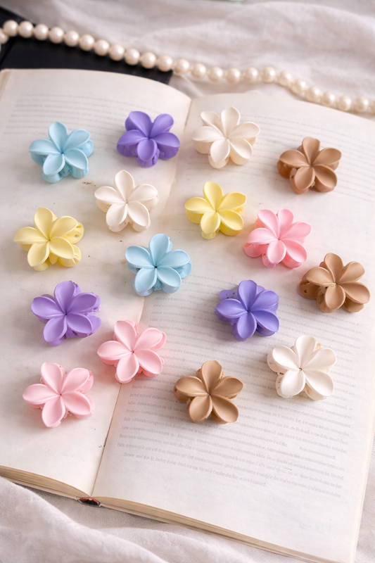 Mini matte  korean hair claw clips