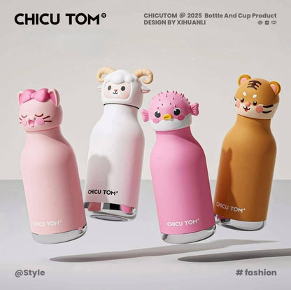 Animal Sipper Bottle Stainless Steel