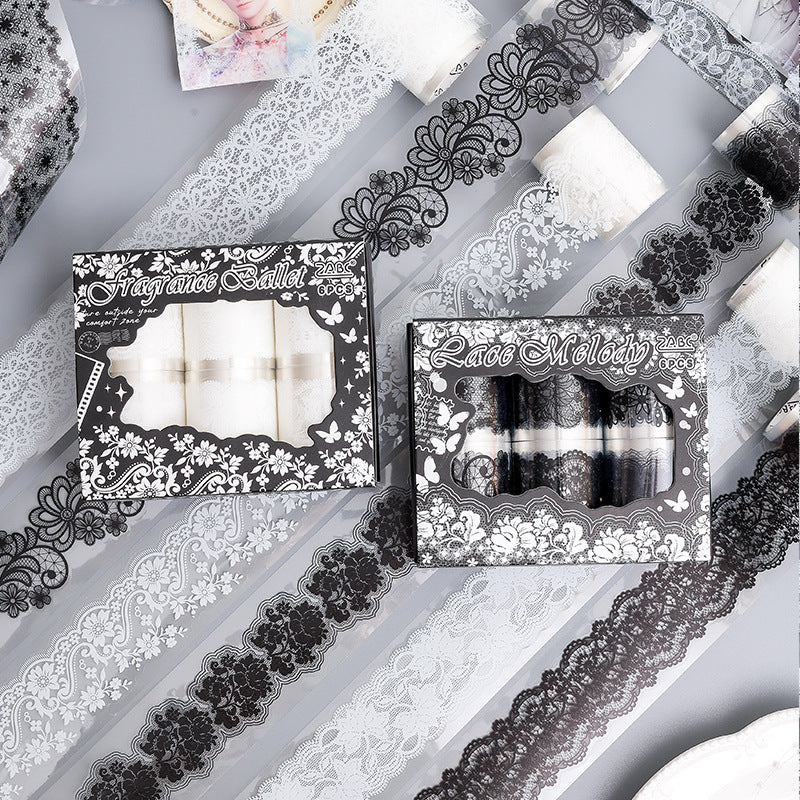 Lace Melody Sticker Roll Set (6 pcs)