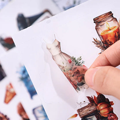 Vintage garden bloom sticker book - 20 sheets
