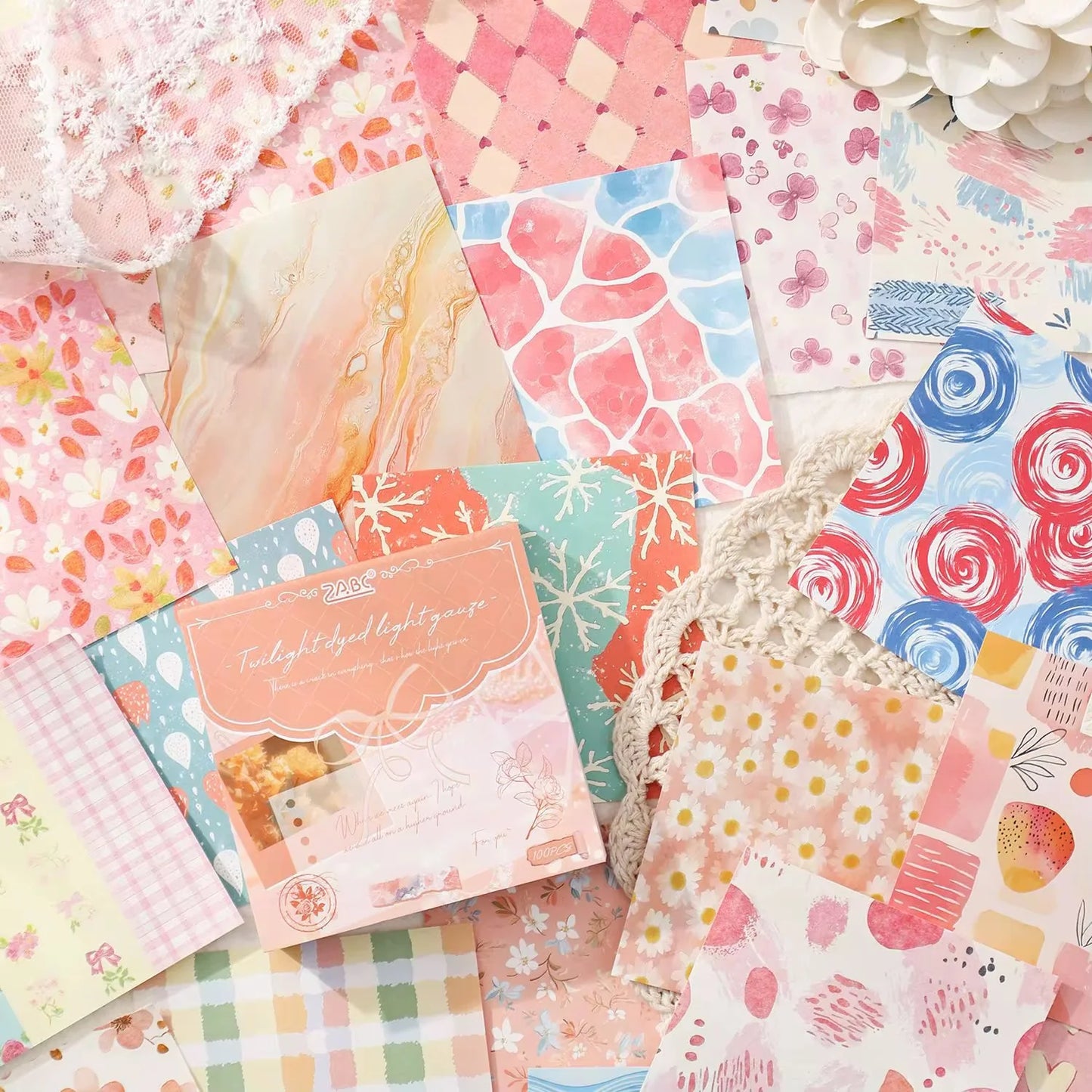 100 Pcs Mini scrap Paper Craft Sheet Book