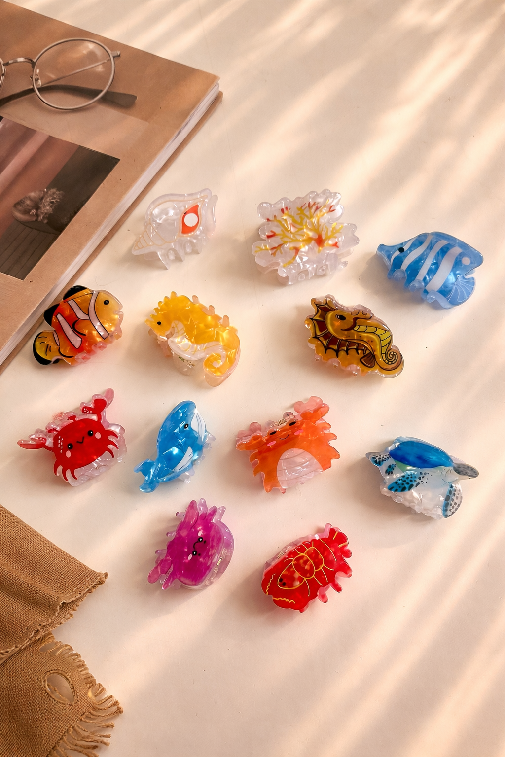 Sea Animals Holo Hair Claw Clip